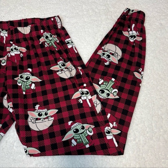 Slumber Star Wars Women Baby Yoda Christmas Pajama Pants - Picture 2 of 9